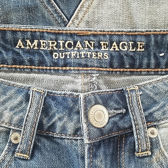 VNTG HTF AEO Mini Patchwork COTTAGECORE DENIM SKIRT TRENDING PATCHED WESTERN - Picture 5 of 7